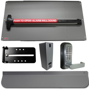 Detex Alarm Panic Bar and Panic Shield Security Kit